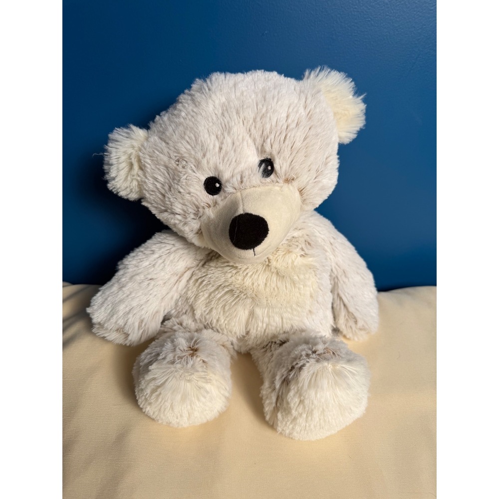 Warmies Microwavable Plush Marshmallow Bear Weighted Lavender Scented Cream bear